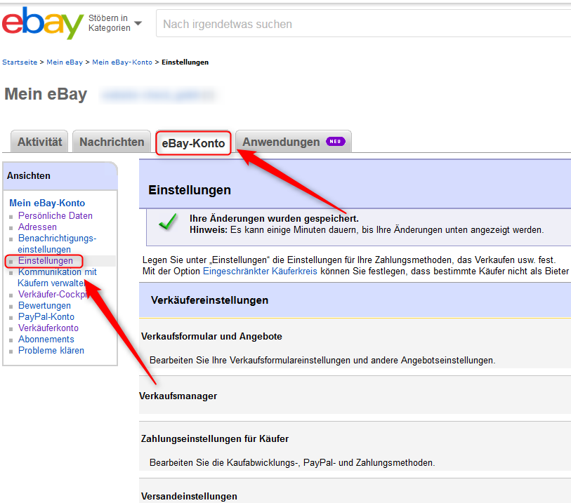 Anleitung Ebay Rechtstexte Wie Agb Impressum Und