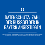 Datenschutz Internetseite Bussgelder in Bayern 2015 2016