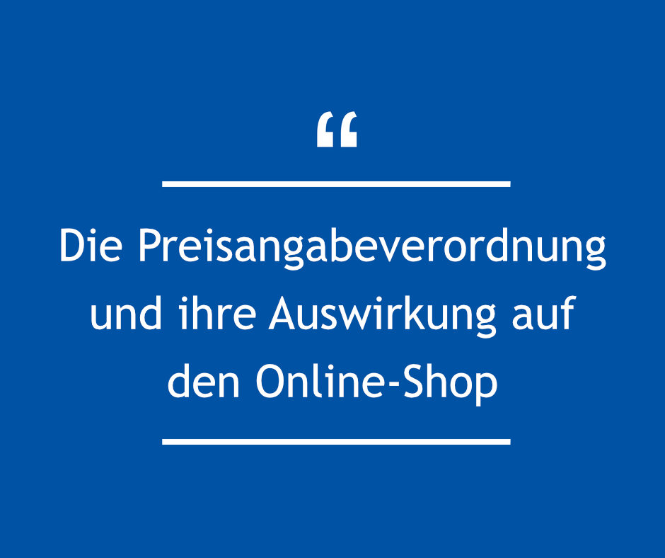 Die Die PangV und ihre Auswirkung auf den Online-Shop